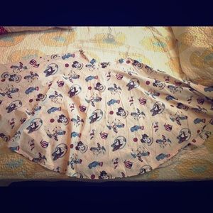 Retro 50s 60s Vintage Rockabilly Style Pinup Skirt